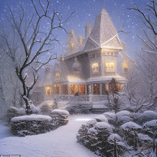 AI generated: Embark on a mid-journey that leads you into the heart of a captivating winter's tale. As you travers...