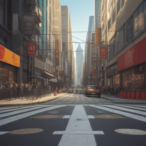 AI generated: plenty coins on the city streets


