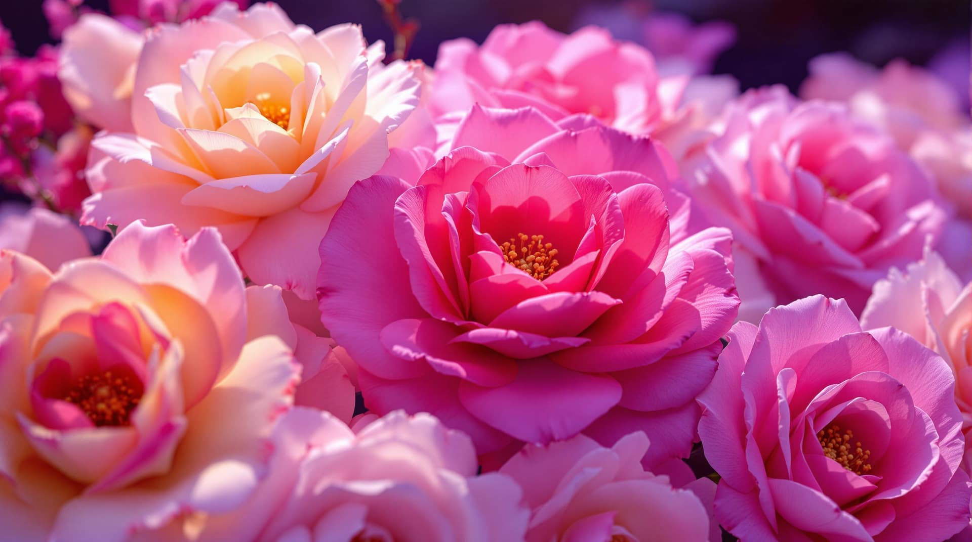 AI generated:   UHD 8k image: Deep ultraviolet hues and epic lens glow light a grand scene of hybrid 3D fictive ro...