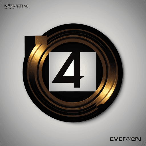 AI generated: create a modern art logo with name "neveren", high resolution logo,4k,full hd logo