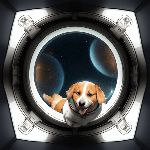 AI generated: DOG IN SPACESHIP IN MOOROCCO


