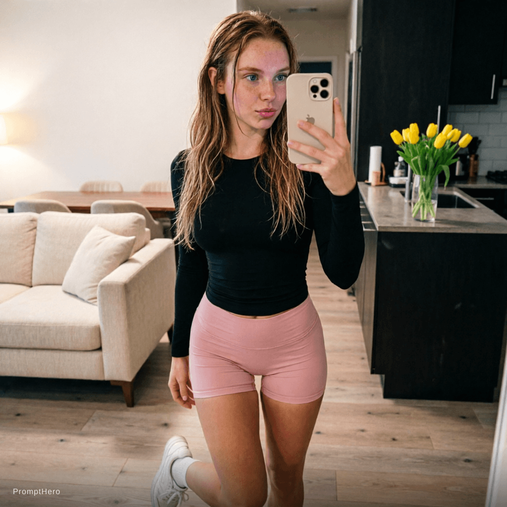 AI generated: create iphone photo of the same woman from reference images based on the prompt below:

Zoey, 25, lo...