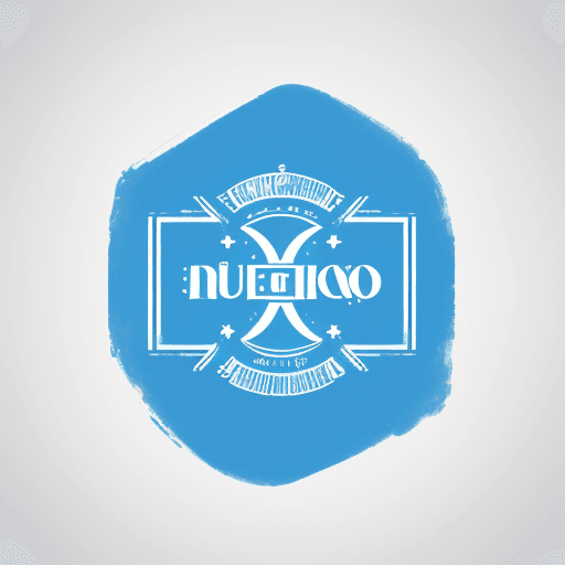 AI generated: Un logotipo con un tenedor y una cuchara, y las letras Fuengirola Food en color azul intenso, con un...