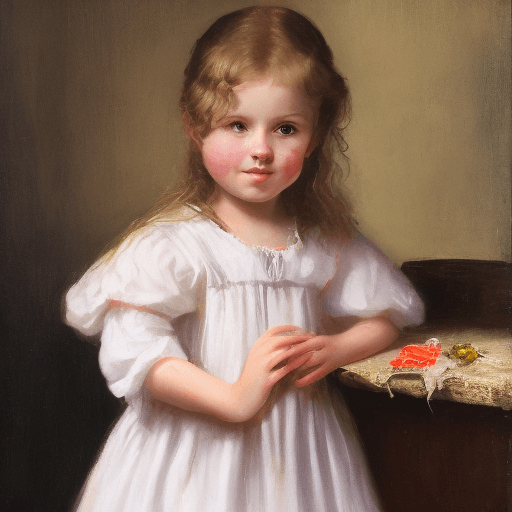 AI generated: Young girl