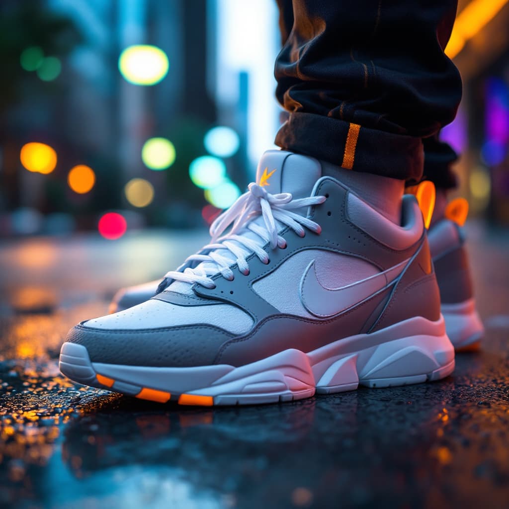 AI generated: ultra-realistic photo concept sneaker of shoe, in the urban style photography, shot on a Sony A7 III...