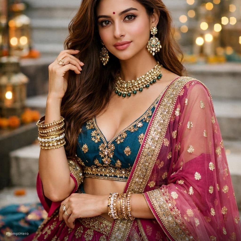 AI generated: indian fansion girl