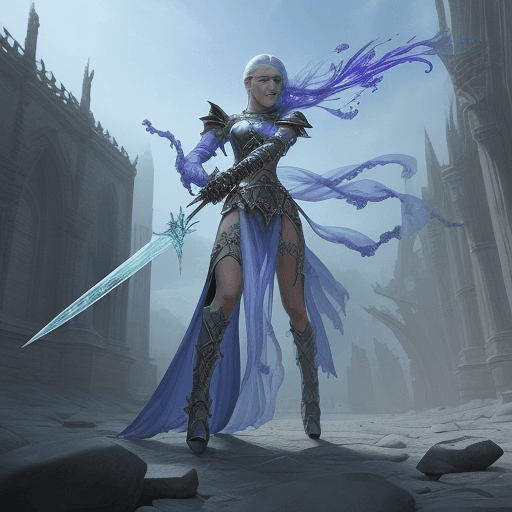 AI generated: glass weapons fantasy , extremly realistic