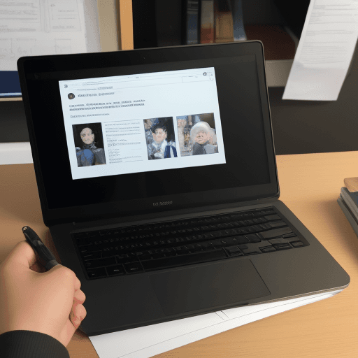 AI generated: Photo of a report