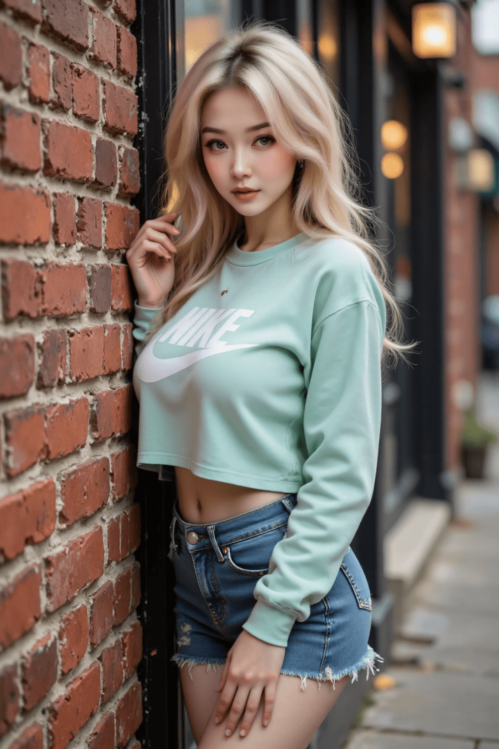AI generated: Ultra-realistic, HD, 8K, high-definition, skin-detail portrait of a super-hot chinese woman with lux...