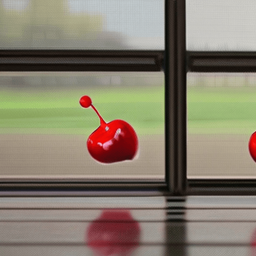 AI generated: two glass cherries as a heart shape, oil-drawing style, colorful saturation, white background. reali...