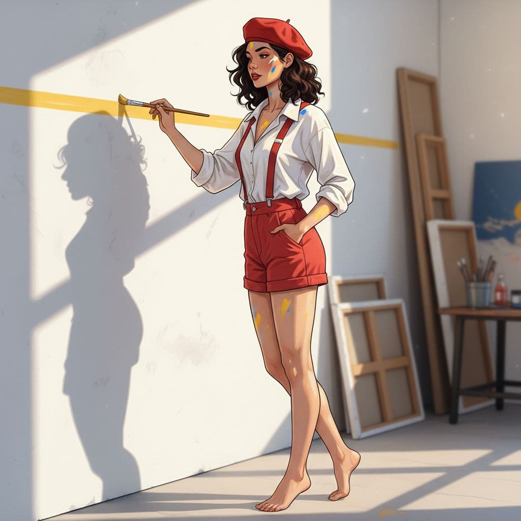 AI generated: Full body view of a Woman (Ethnicity: 1.0), (Age: 20), (Clothing Details: 1.2), (Accessories: 1.2), ...