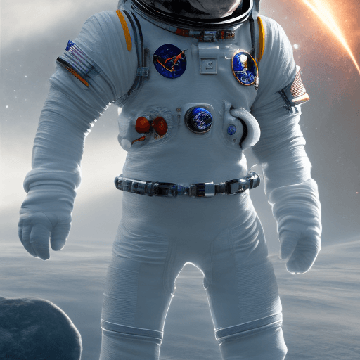 AI generated: space suit with boots, futuristic, character design, cinematic lightning, epic fantasy, hyper realis...