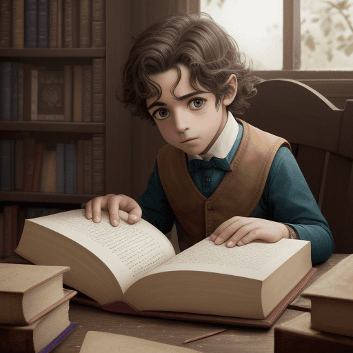 AI generated: foto realista Los libros rompen los grilletes del tiempo, demuestran que los humanos podemos hacer m...