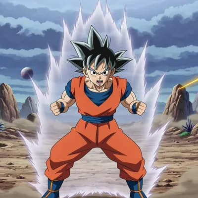 AI generated video: Goku ultra Instinct mode