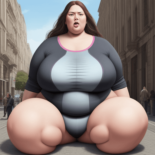 AI generated: big woman hyper realistic