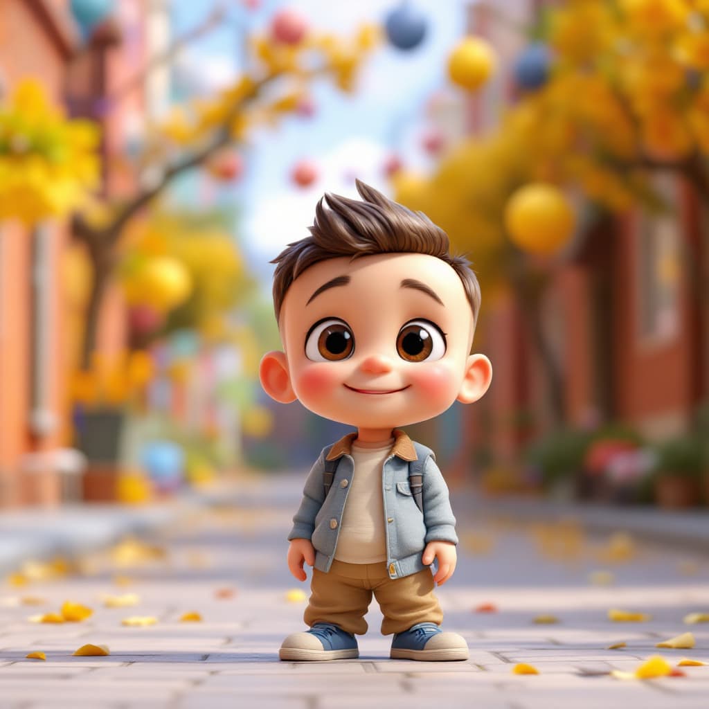 AI generated: 3d image, cute boy, in the style of Pixar --ar 1:2 --stylize 750