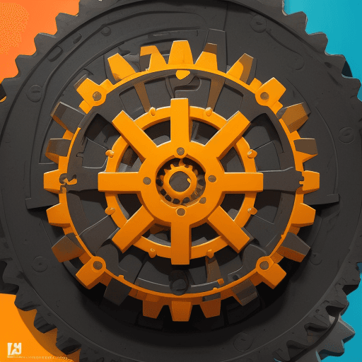 AI generated: A dynamic logo that fuses elements of industrial gears with fluid shapes, representing your adaptabi...
