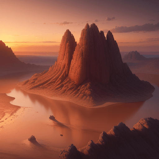 AI generated: saharian landscape at sunset , 4k ultra realism, BY Anton Gorlin, trending on artstation, sharp focu...