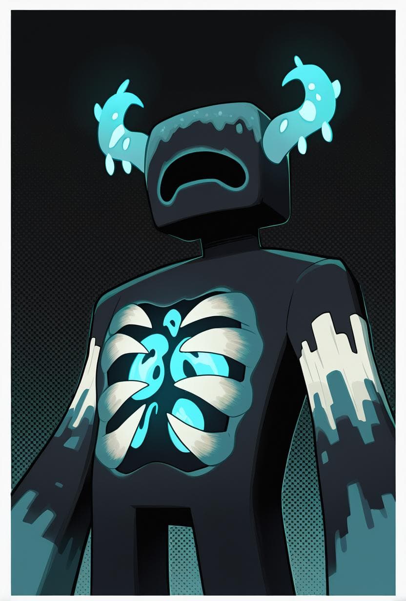 The Warden -- Minecraft Illust - Image 1