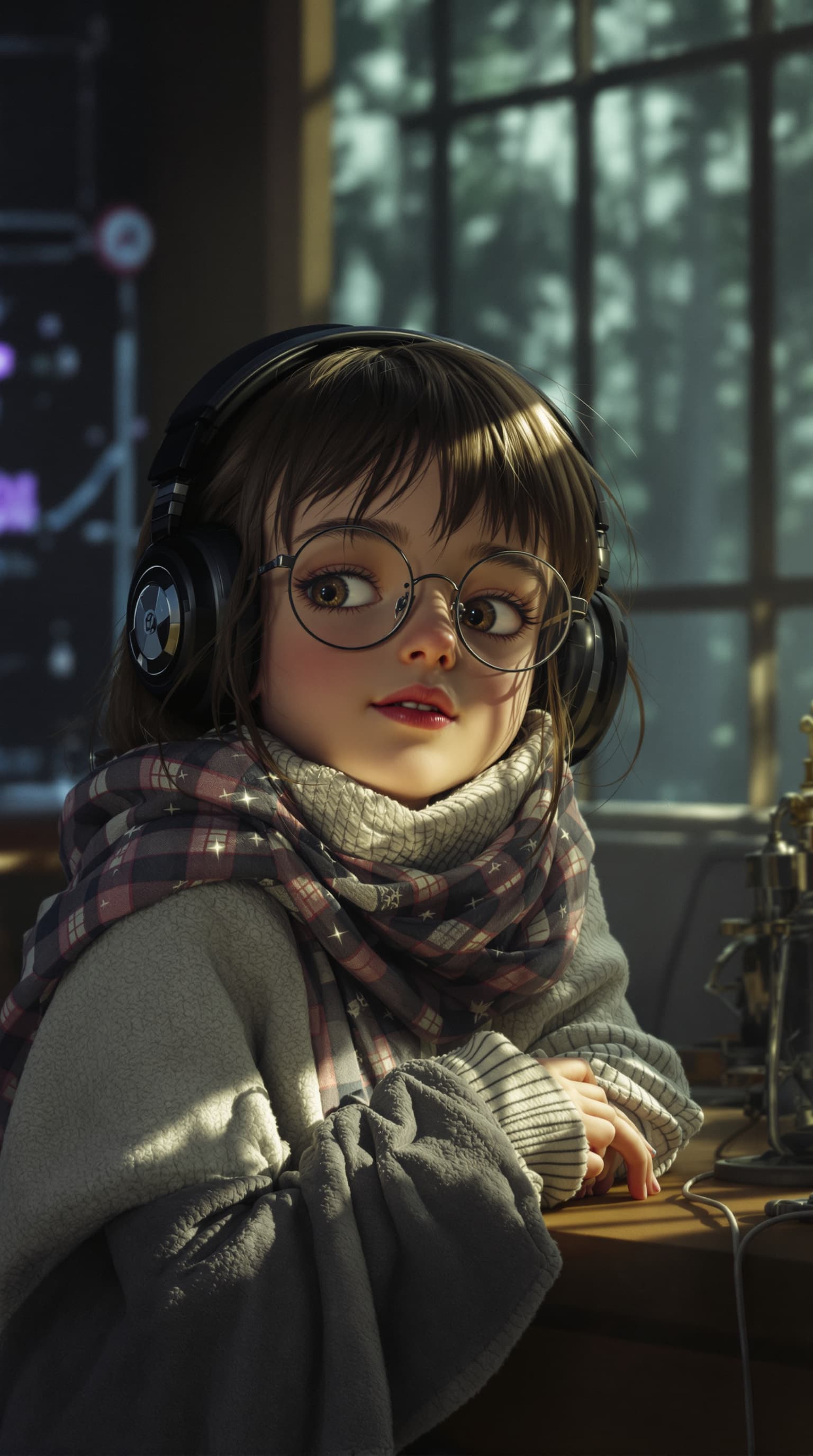 AI generated: A hyper-realistic depiction of eleven year old Miya Cech , from Rim of the World










