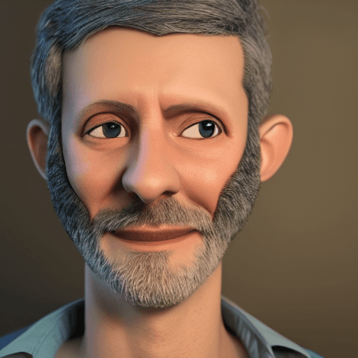 AI generated: Pixar style man portrait, 4k, 8k, unreal engine, octane render photorealistic by cosmicwonder, hdr, ...