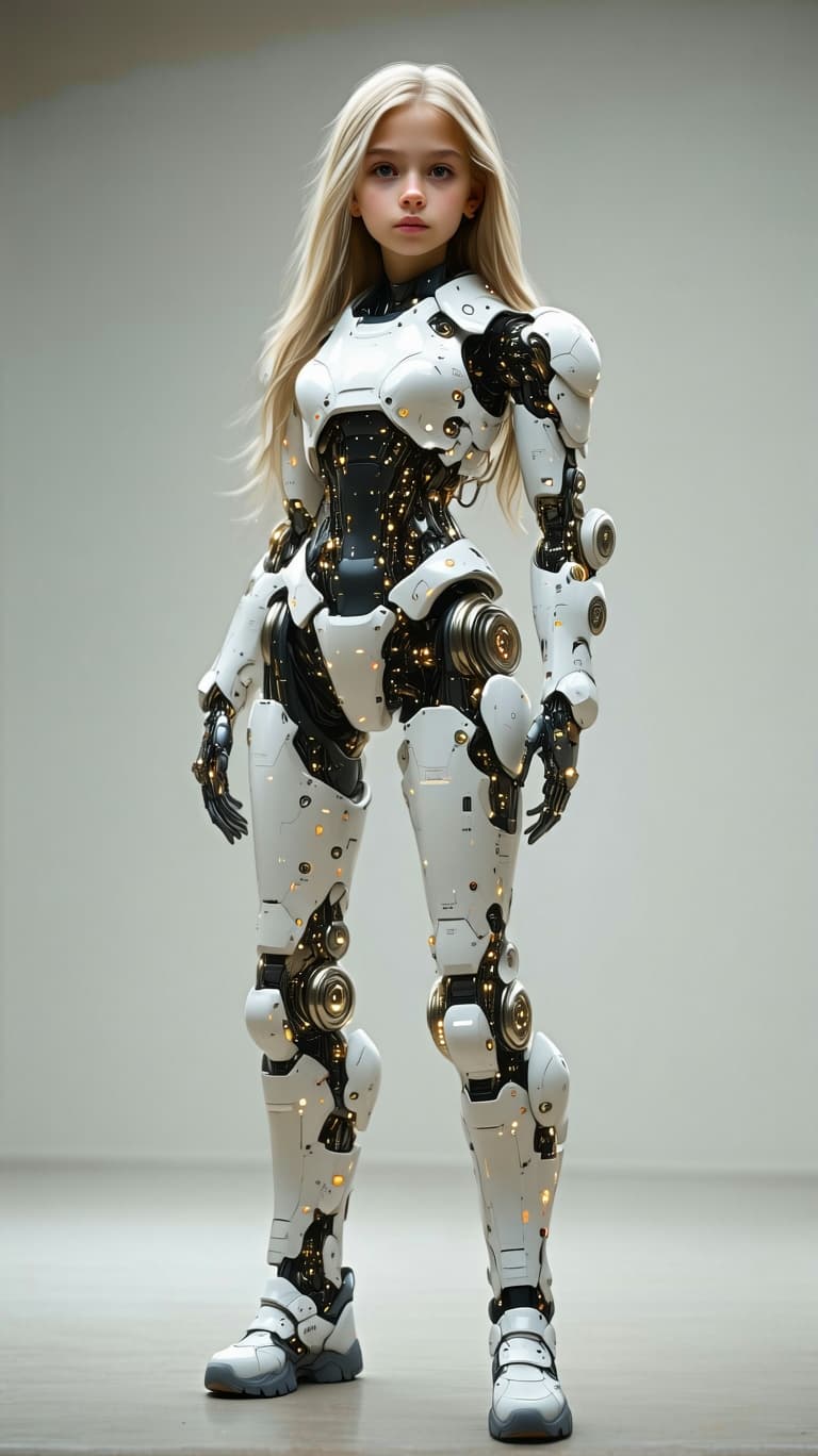 AI generated: exceptionally beautiful ten year old girl, (futuristic),(masterpiece), (realistic), (perfect anatomy...