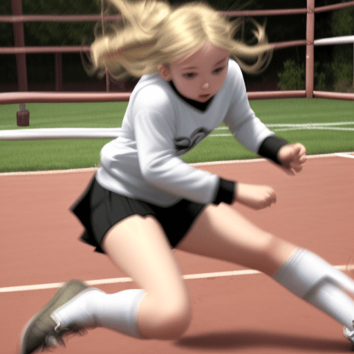 AI generated: Perfectly-centered photograph of a real life godly ((girl)) Who got hit between the legs 