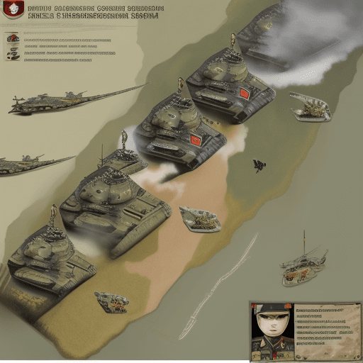 AI generated: Genera un immagine di un esercito imperiale giapponese che fa strategia 
