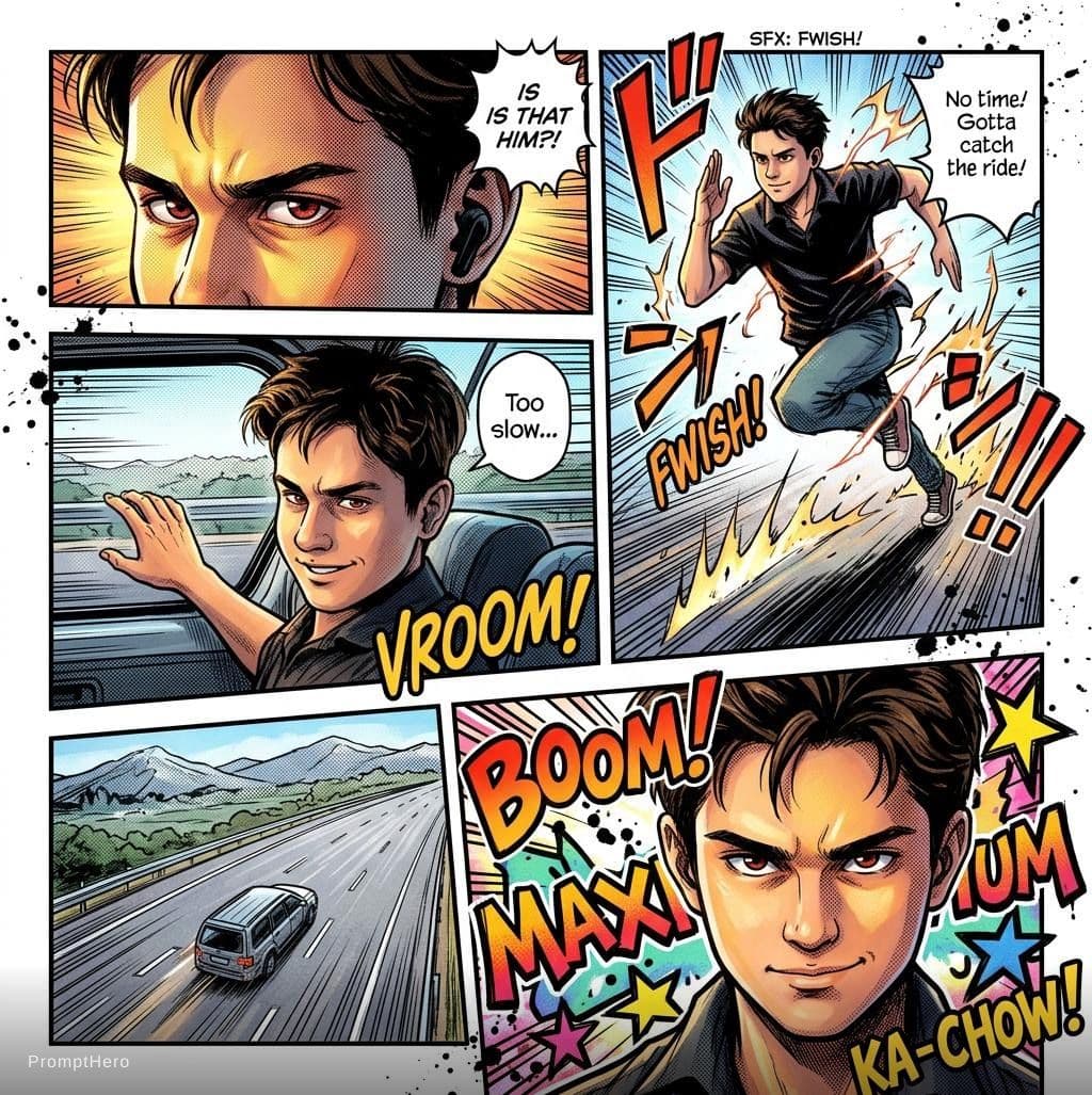 AI generated: Create a full-page colored manga illustration based on the person in the reference photo. Use authen...