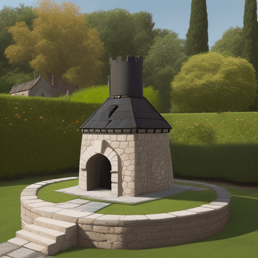 AI generated: Un castillo compuesto por tres casas adosadas de estilo Tudor como una sola estructura | La chimenea...