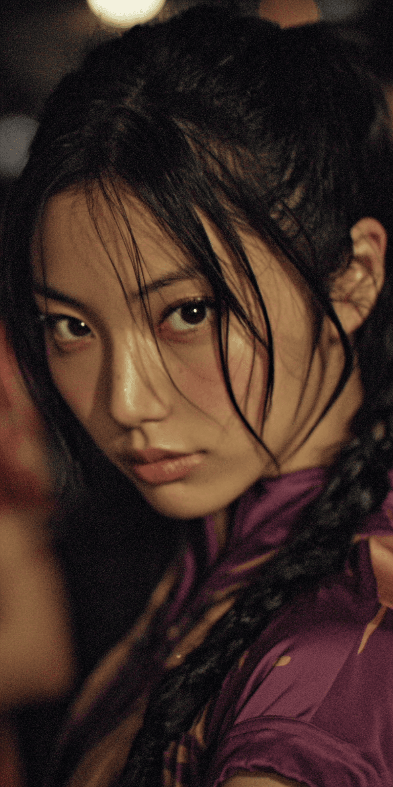 AI generated: Extreme close-up, woman's face, beauty editorial, cinematic realism, hyperrealistic macro lens --no ...