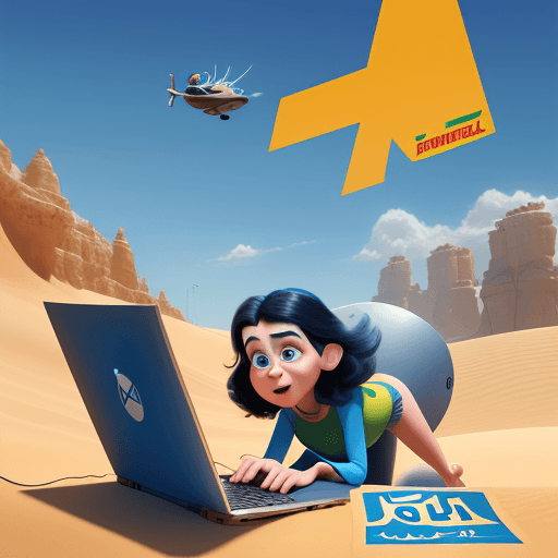 AI generated: 4K poster for a Pixar and Disney animated film called "Photoshop", released in 2024, about Israel, g...