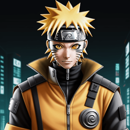AI generated: naruto cyber punk