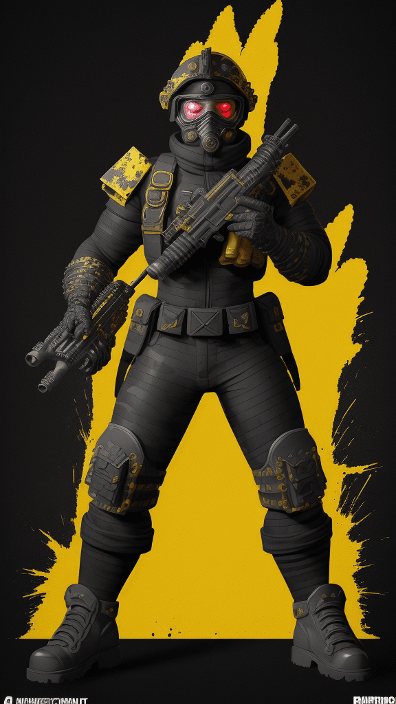 AI generated: Inferno Grenadier, An explosives expert known for wreaking havoc in enemy territories., phosphoresce...