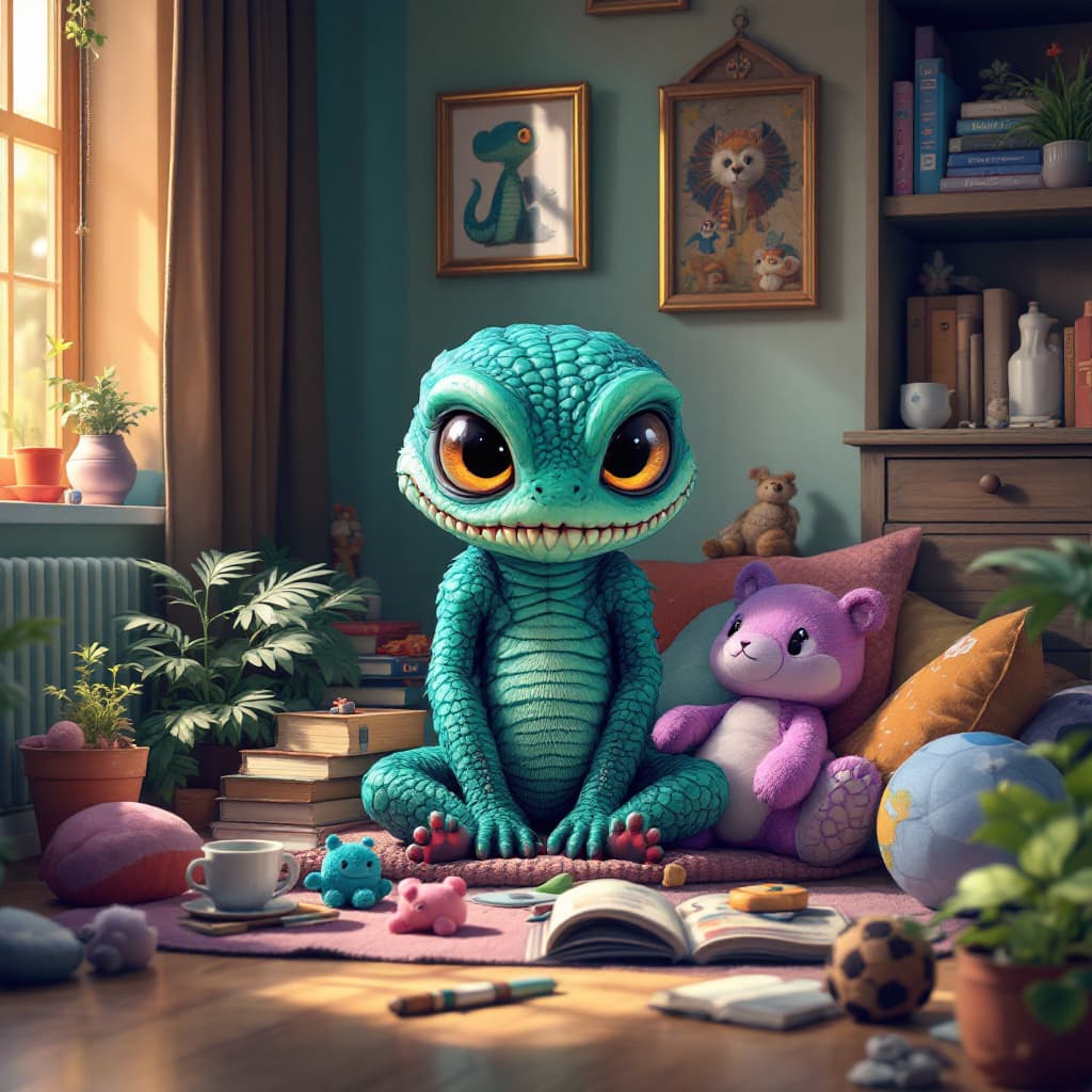 AI generated: /dalle Изображение. Маленький осьминожек сидит у рулетной доски с подписью KRAKEN для игр в комнате ...