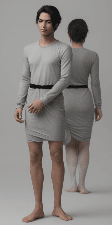 AI generated: He is intuitive, flexible, and patient. This male in a casual dress exudes a practical aura, coupled...