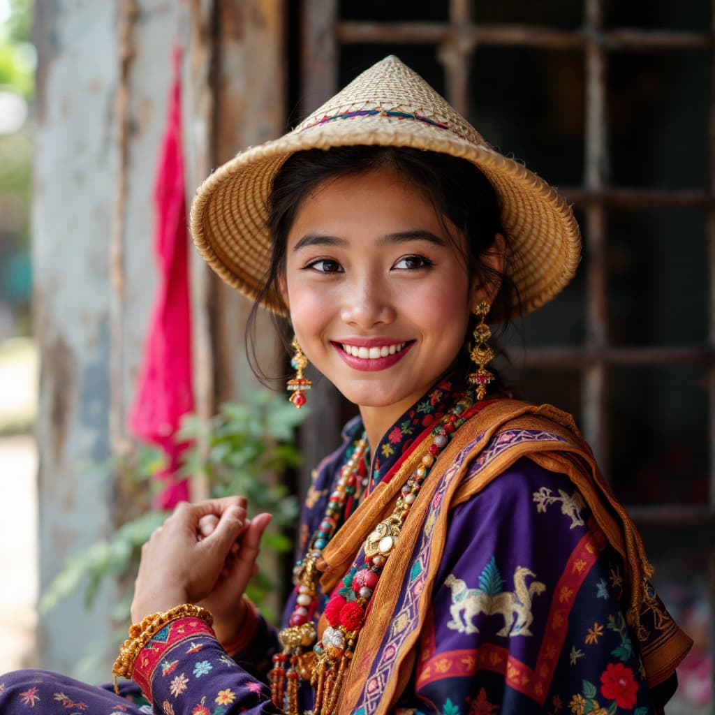 AI generated: Myanmar girl 