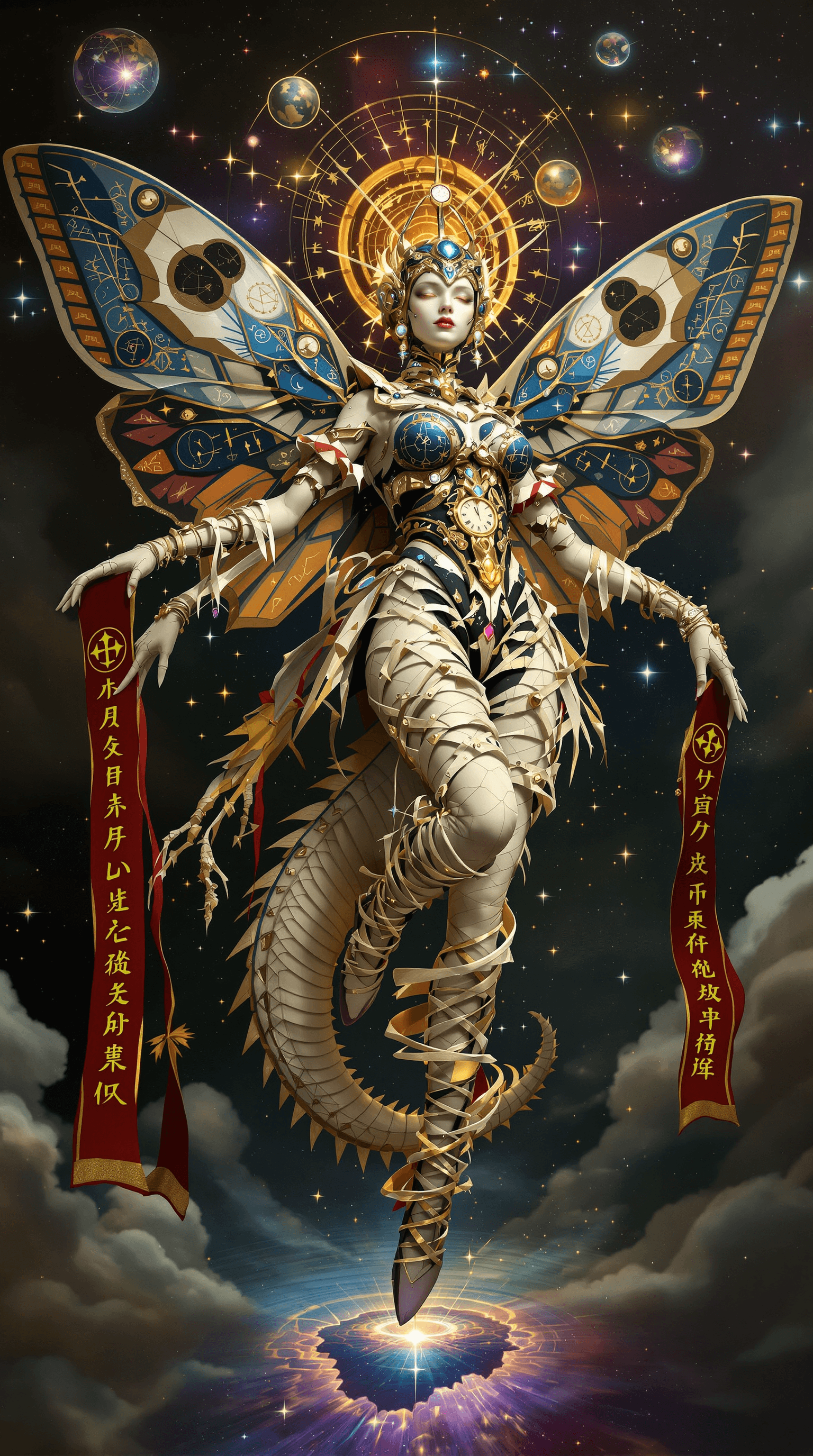 AI generated: lazypos, <lora:lazypos:1>, masterpiece, best quality, full body portrait, surreal fantastical monste...