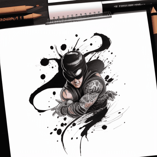 AI generated: dodge ink draw 
