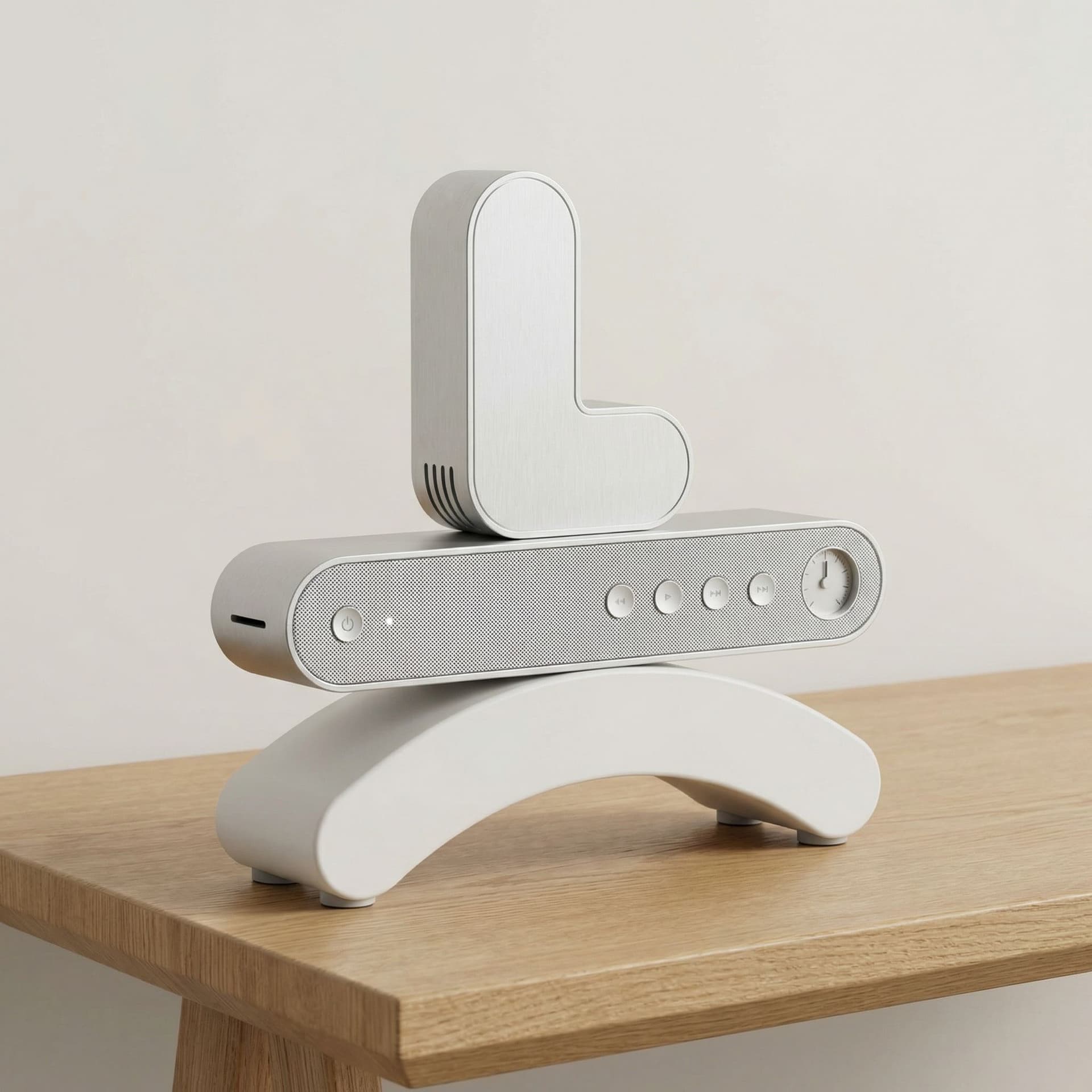 AI generated: turn this logo into a Dieter rams style product