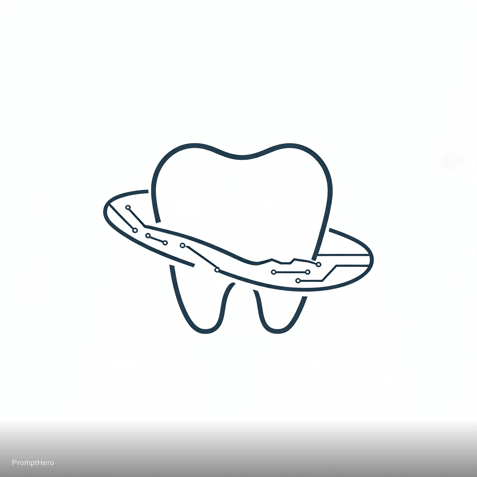 AI generated: Dental practice studio, values: technology and empathy