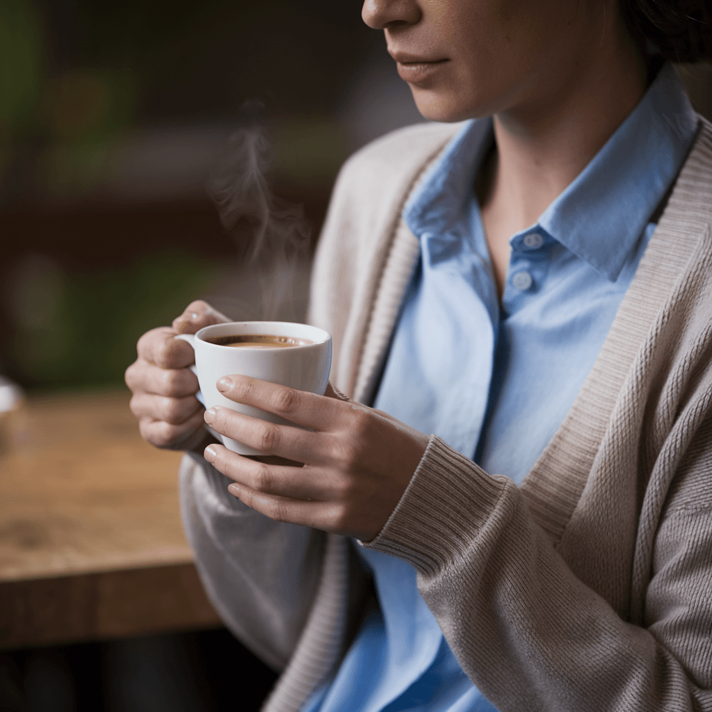 AI generated: woman and coffee
