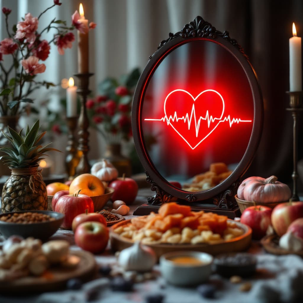 AI generated: A beautifully styled Haft-Seen table for Nowruz, featuring traditional elements such as Sabzeh, appl...