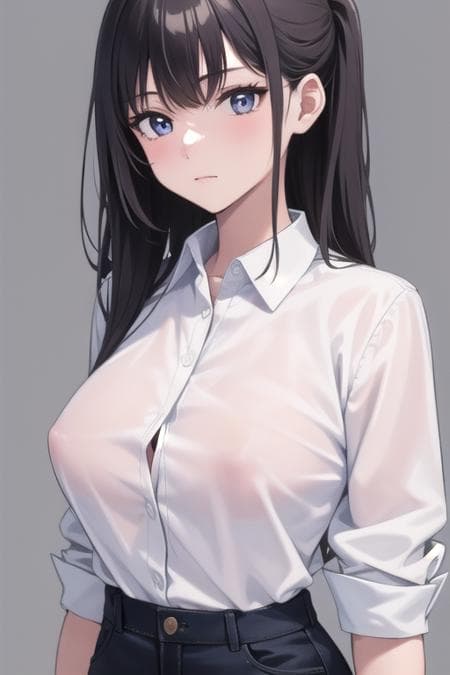 隐约可见的乳头 / 透け乳首 / Better see-through or wet clothes | Nipples visible through clothes Concept LoRA[HiKaRi]