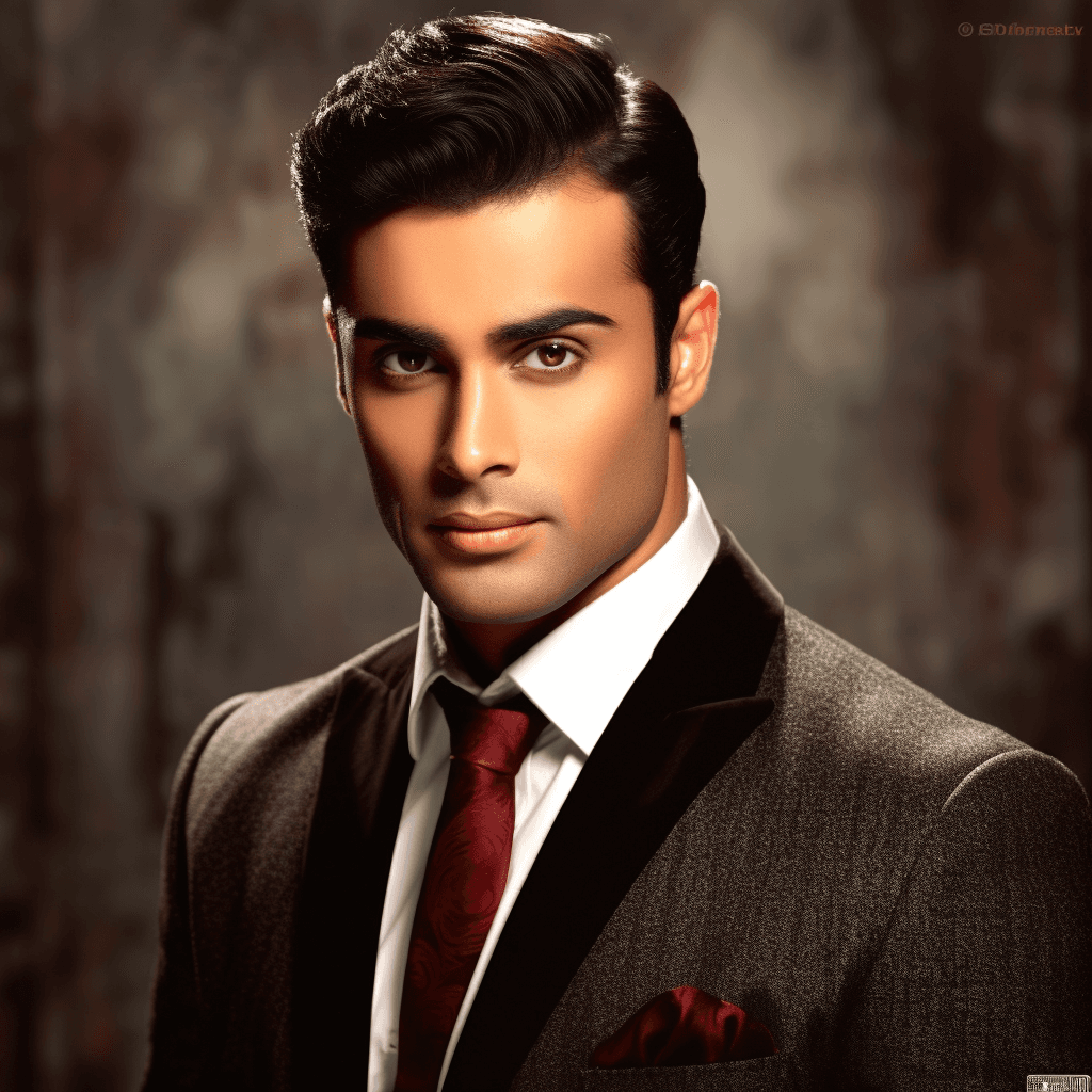 AI generated: Create a stunning and captivating digital portrait of a distinguished Indian brown gentleman 23 year...
