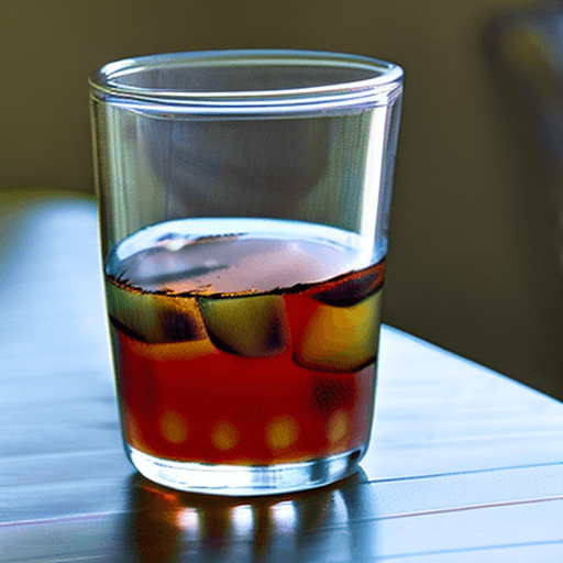 AI generated: A cup of ice tea on the table