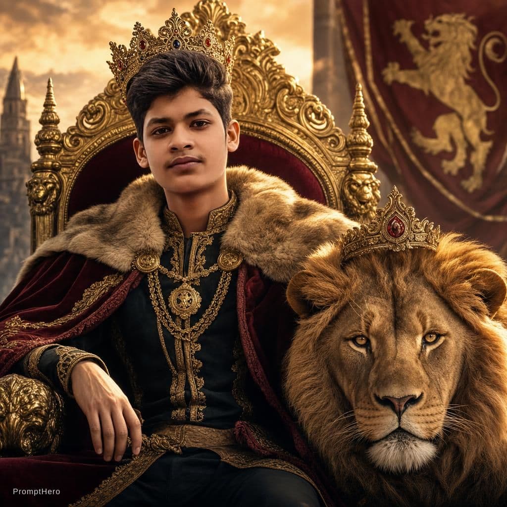 AI generated: King of lion 