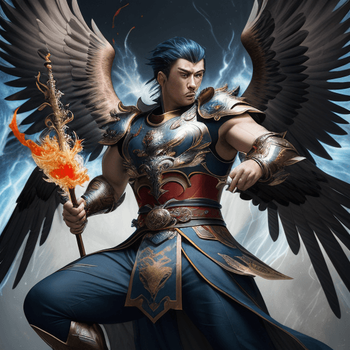 AI generated: masterpiece, concept art, mid shot, dynamic pose, centered, splash art, super Eagle, (artistic, Eagl...