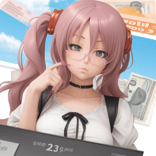 AI generated: Anime girl big bank
