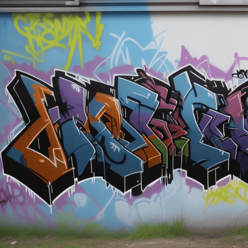 AI generated: graffitti of a group of rapper, 